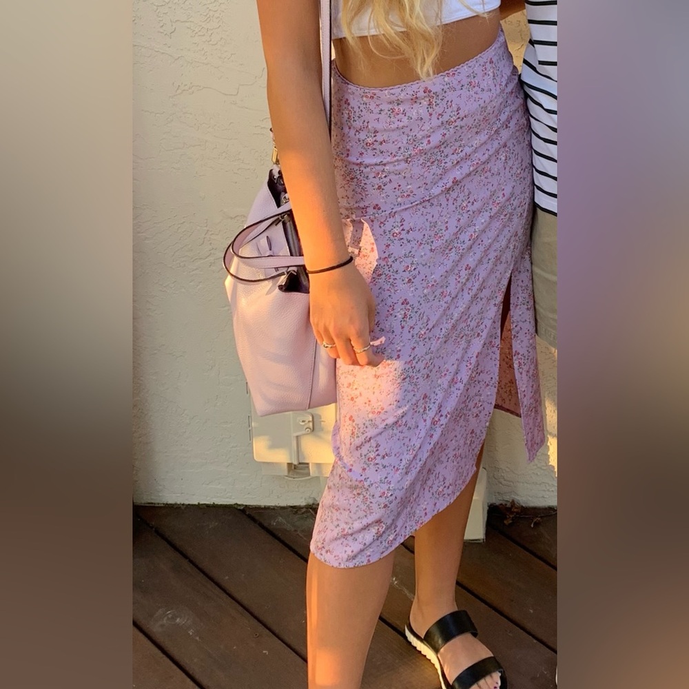 Floral Lavender Skirt